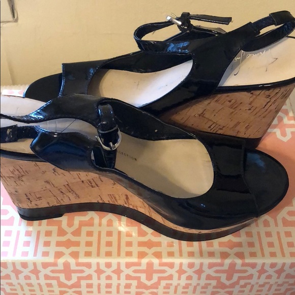 Franco Sarto open toe sling back wedge - Picture 2 of 5